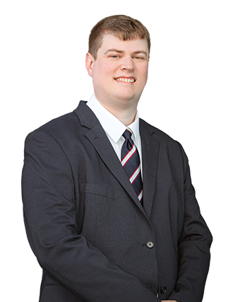 Justin Smith, mortgage loan officer with Amres, in professional, business attire